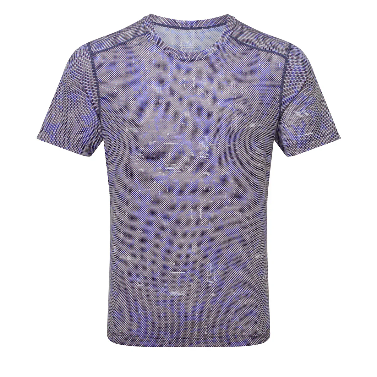 RonHill Mens Tech Golden Hour S/S Tee - Ocean Pixel - AW25