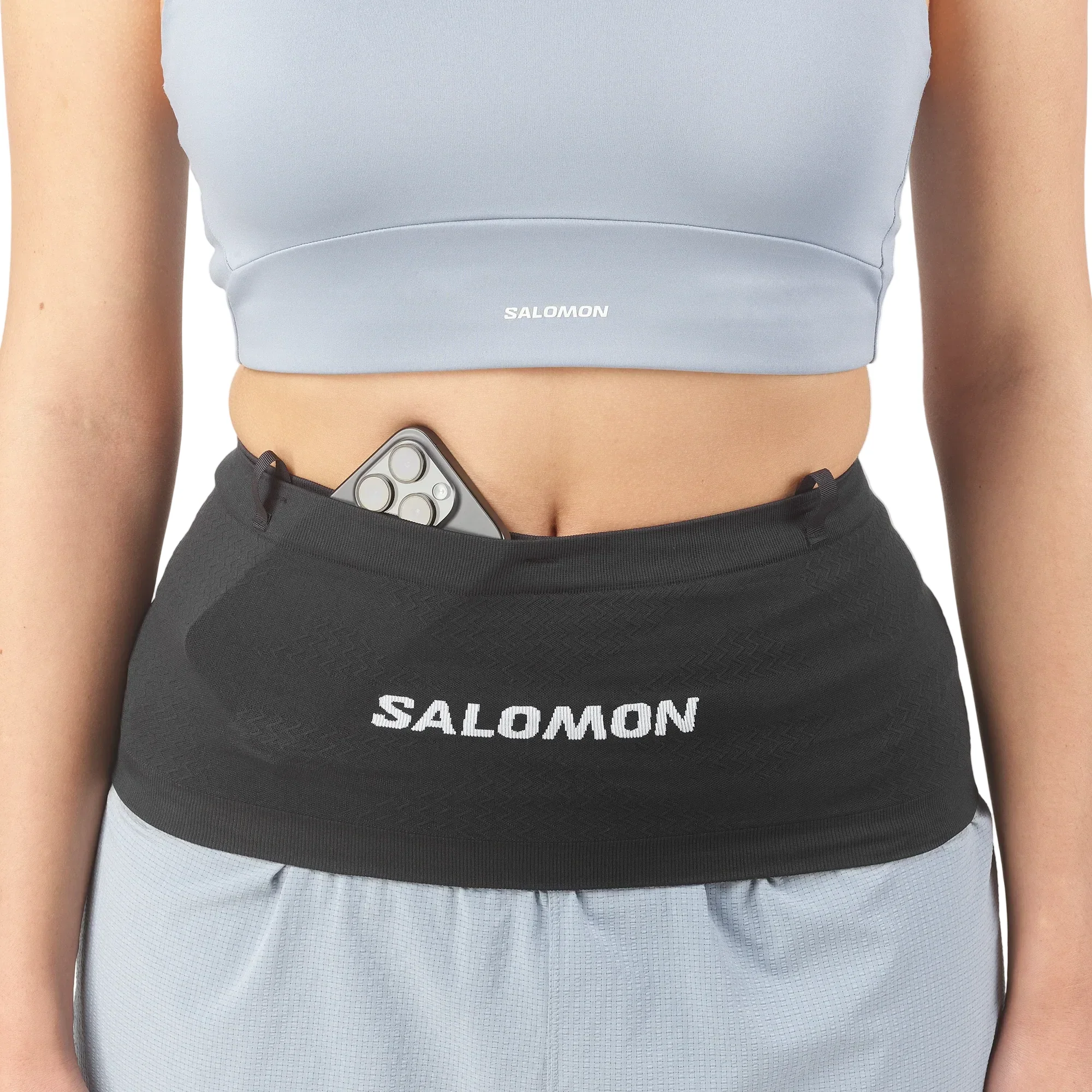 Salomon ADV Skin Seamless Unisex Belt - Black/White - Image 3