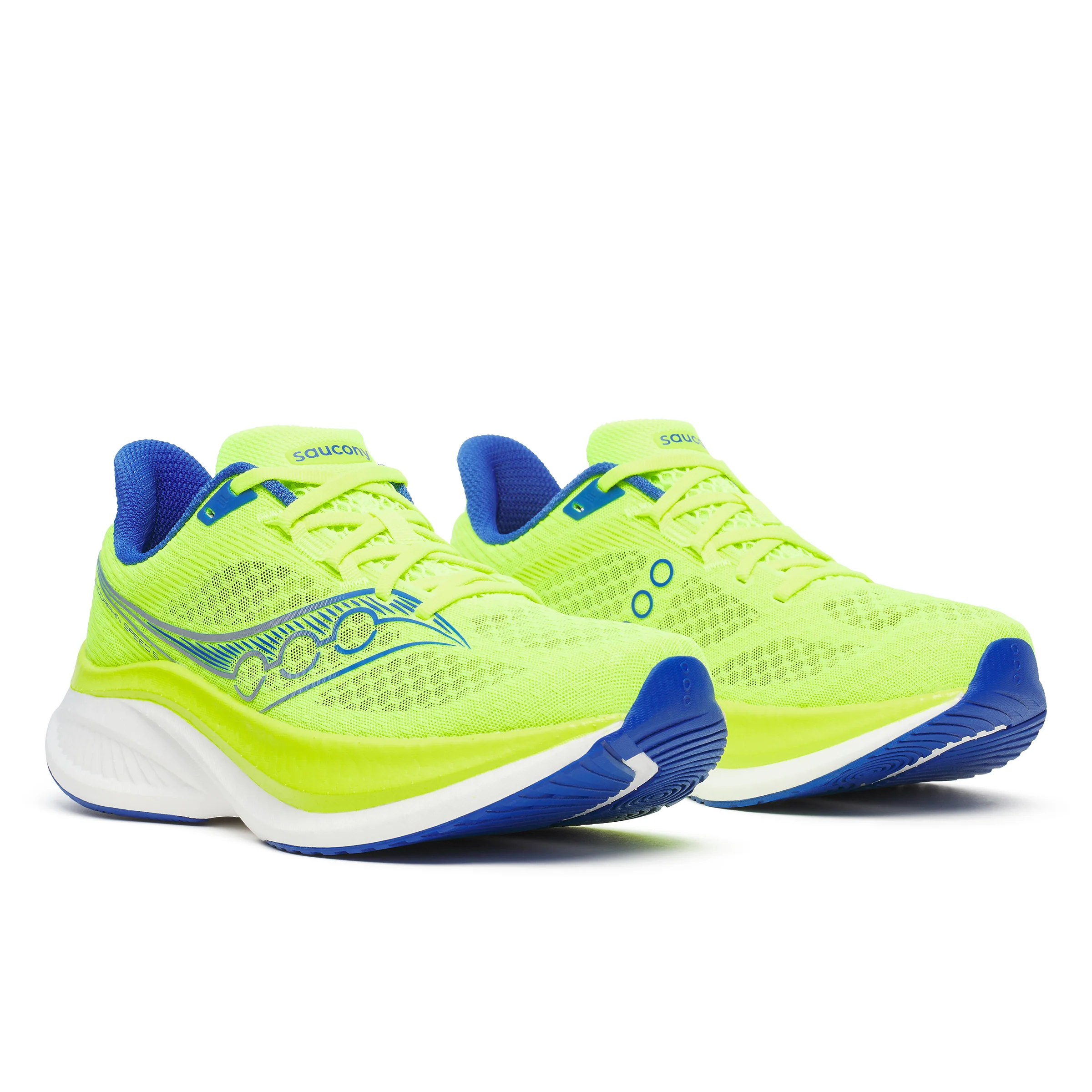 Saucony Mens Endorphin Speed 5 - Citron/Lapis - Neutral - AW25 - Image 4