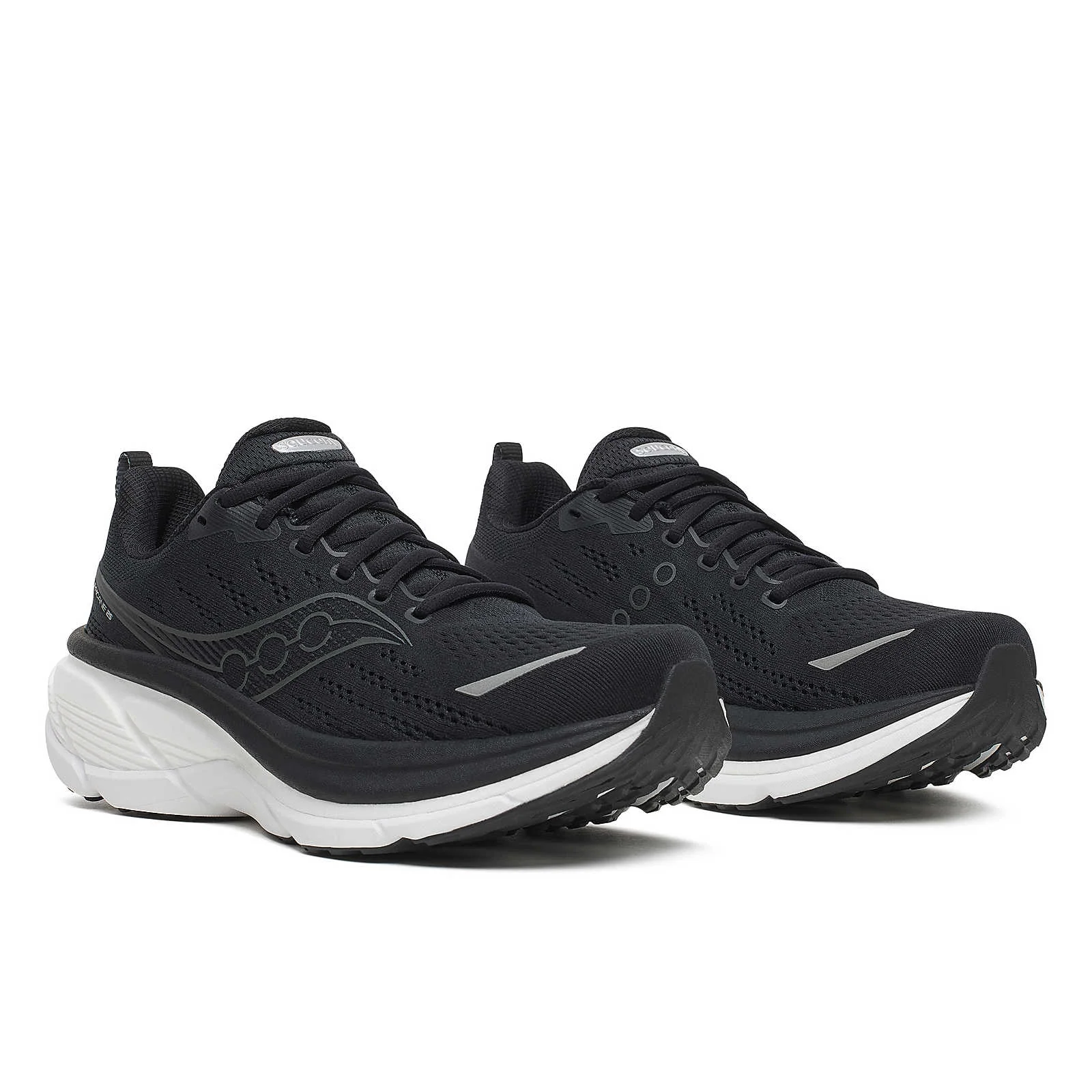 Saucony Mens Hurricane 25 Wide - 2E Width - Black/White - Stability - AW25 - Image 5