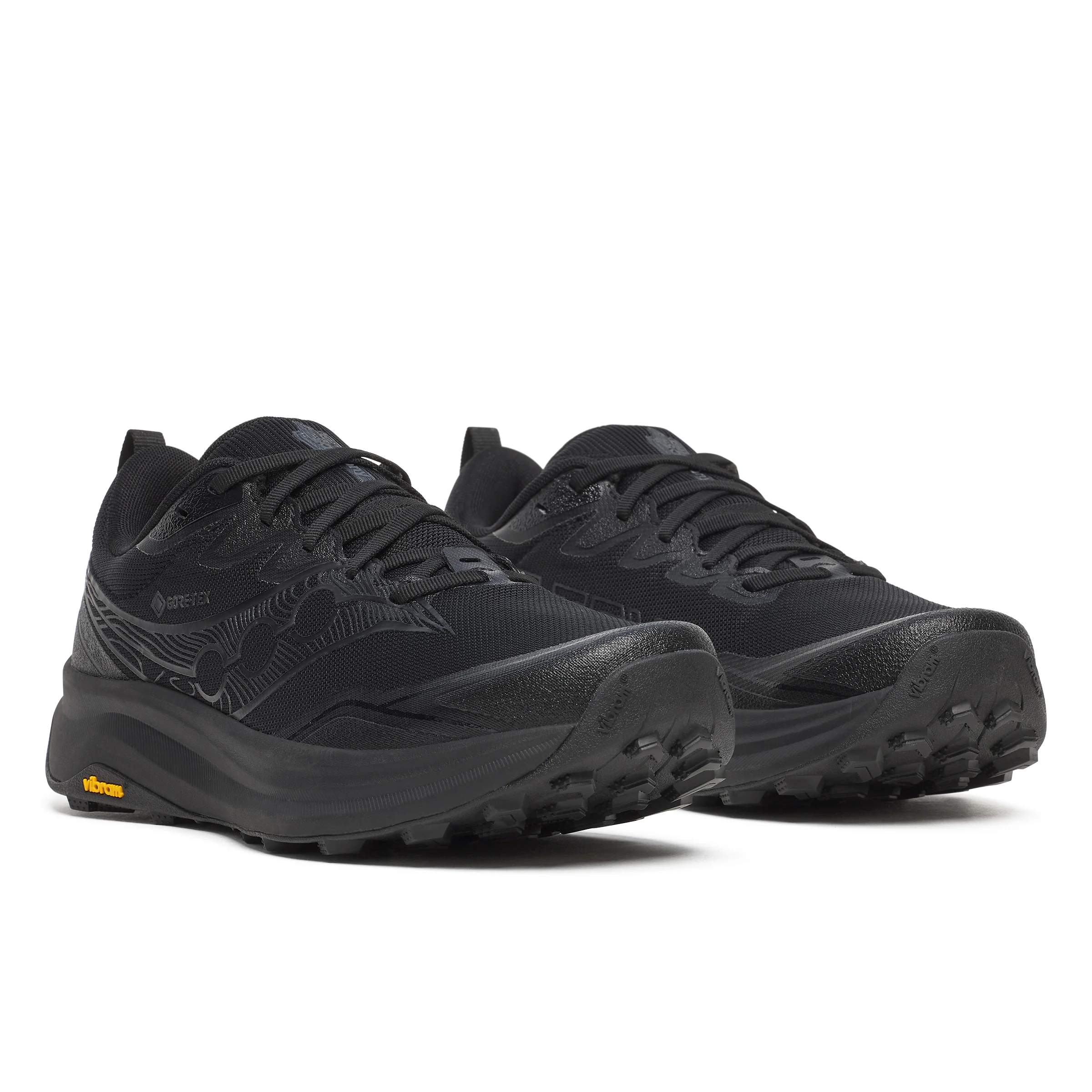 Saucony Mens Peregrine 16 GTX - Triple Black - Trail - SS26 - Image 3
